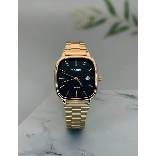 Premium Square Dial Men’s Watch – Slim Steel Design | Elegant & Stylish